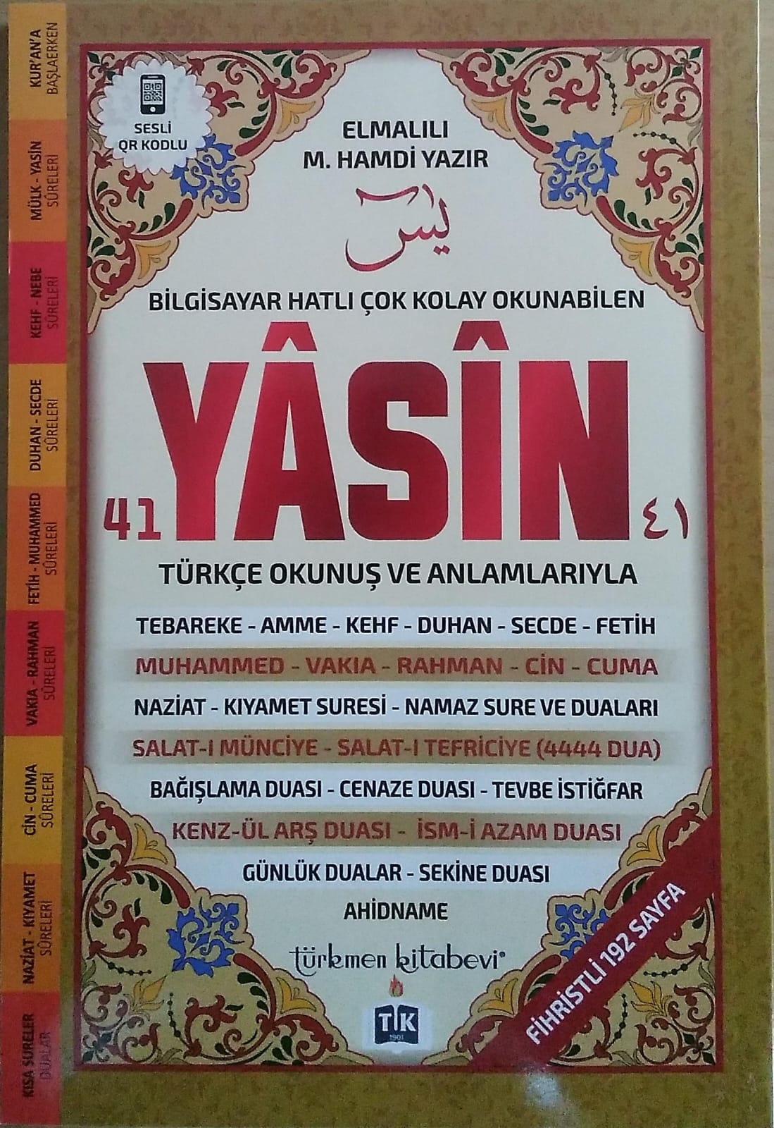 41 Yasin (Fihristli Orta Boy)