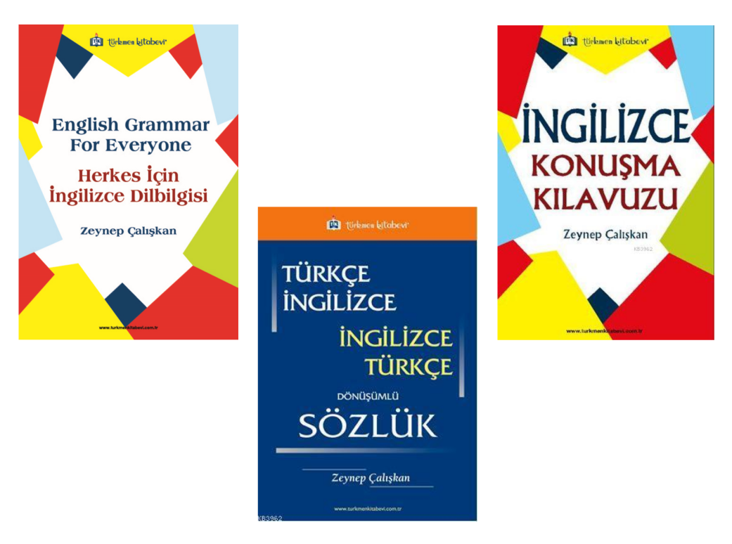 İngilizce Dilbilgisi / İngilizce Konuşma Kılavuzu / İngilizce Sözlük Seti